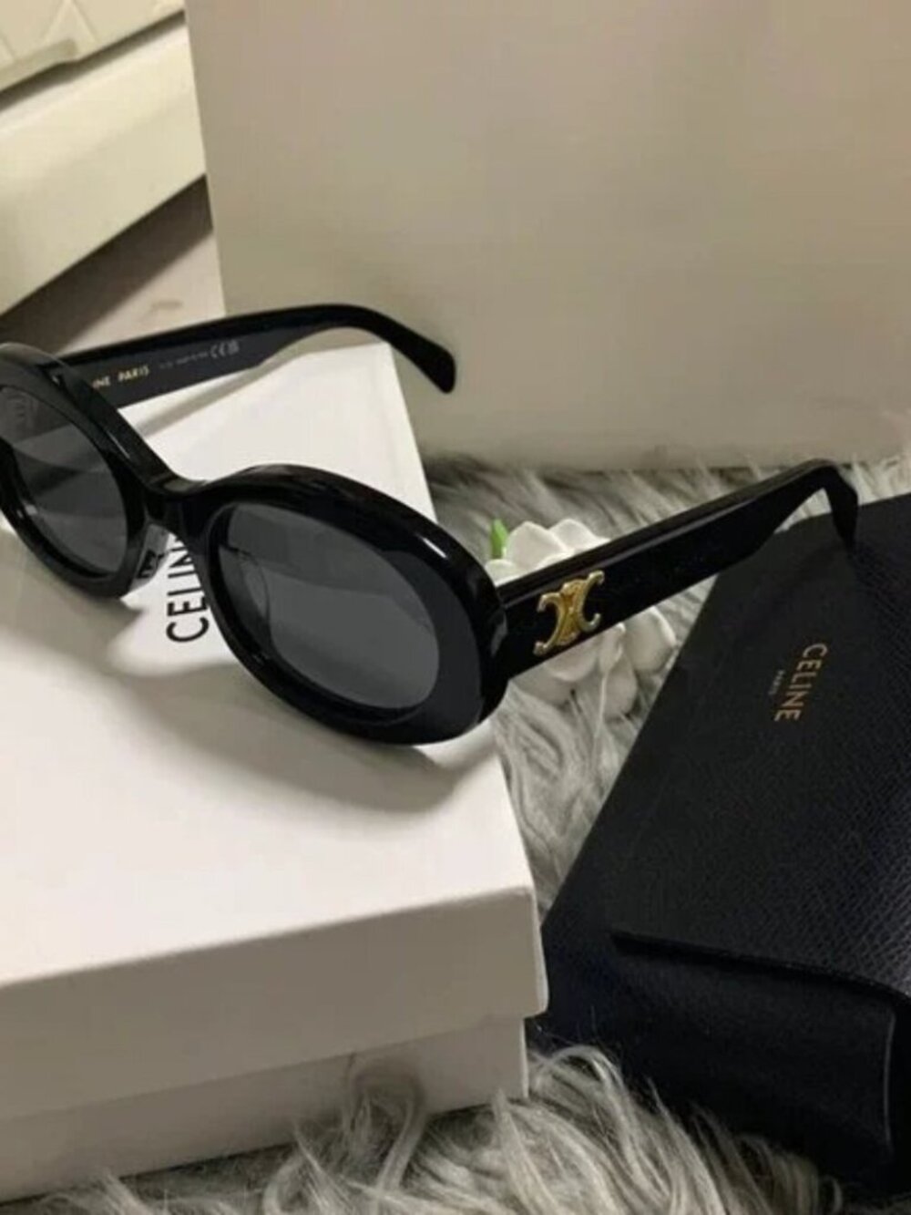 Celine Triomphe Oval Sunglasses